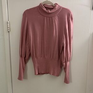 Express Dusty Pink Knit Top